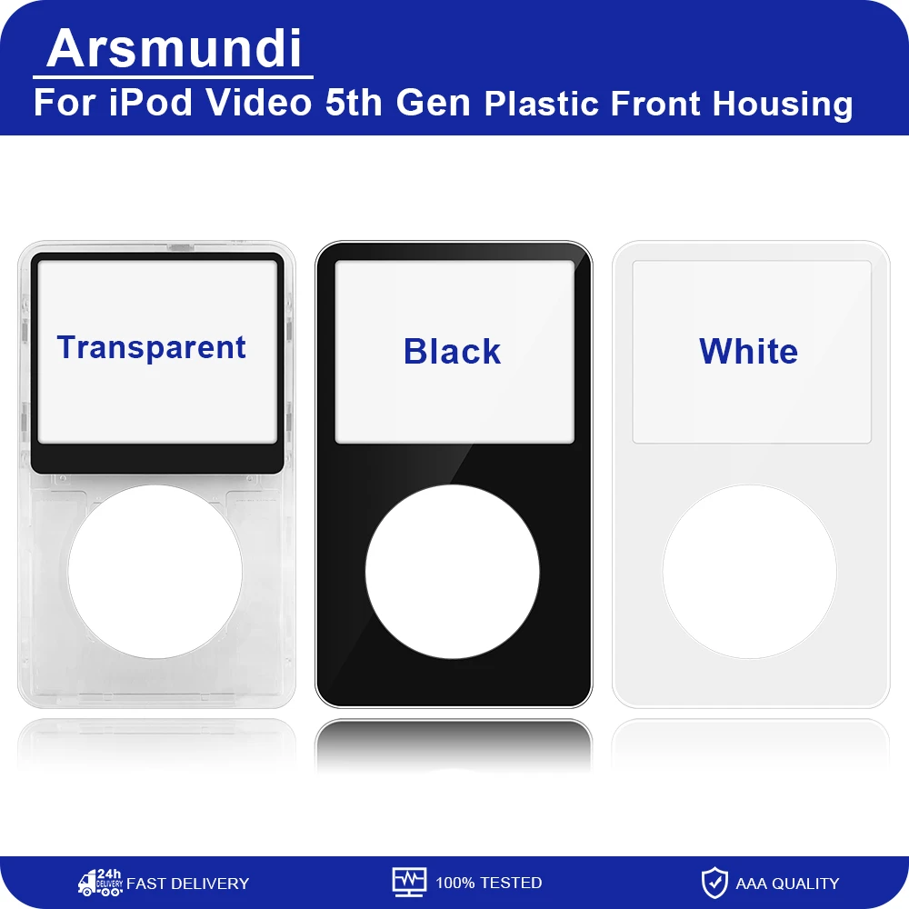 For Ipod Video 5th Gen 30gb 60gb 80gb Plastic Front Housing Case ...