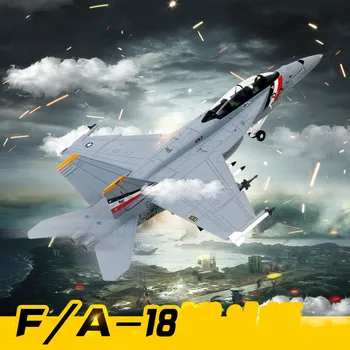 

18.5x15x13.5cm 1:100 Telbo F18 American Hornet F/A-18F Alloy Fighter Model Military Fan Collection Ornaments Aircraft Airplane