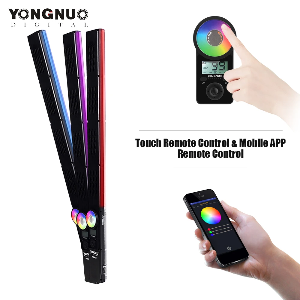 YONGNUO YN360 III ручной светодиодный светильник для видео с сенсорным регулированием Bi