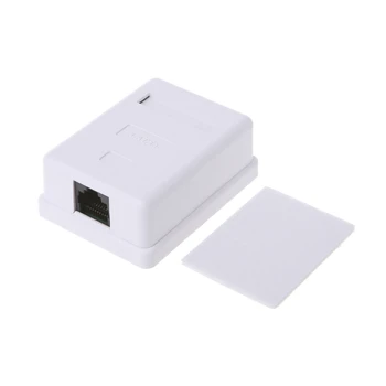 

Cat5e RJ45 8P8C HM-HB01 Model UTP Unshielded Single Port Desktop Mount Box