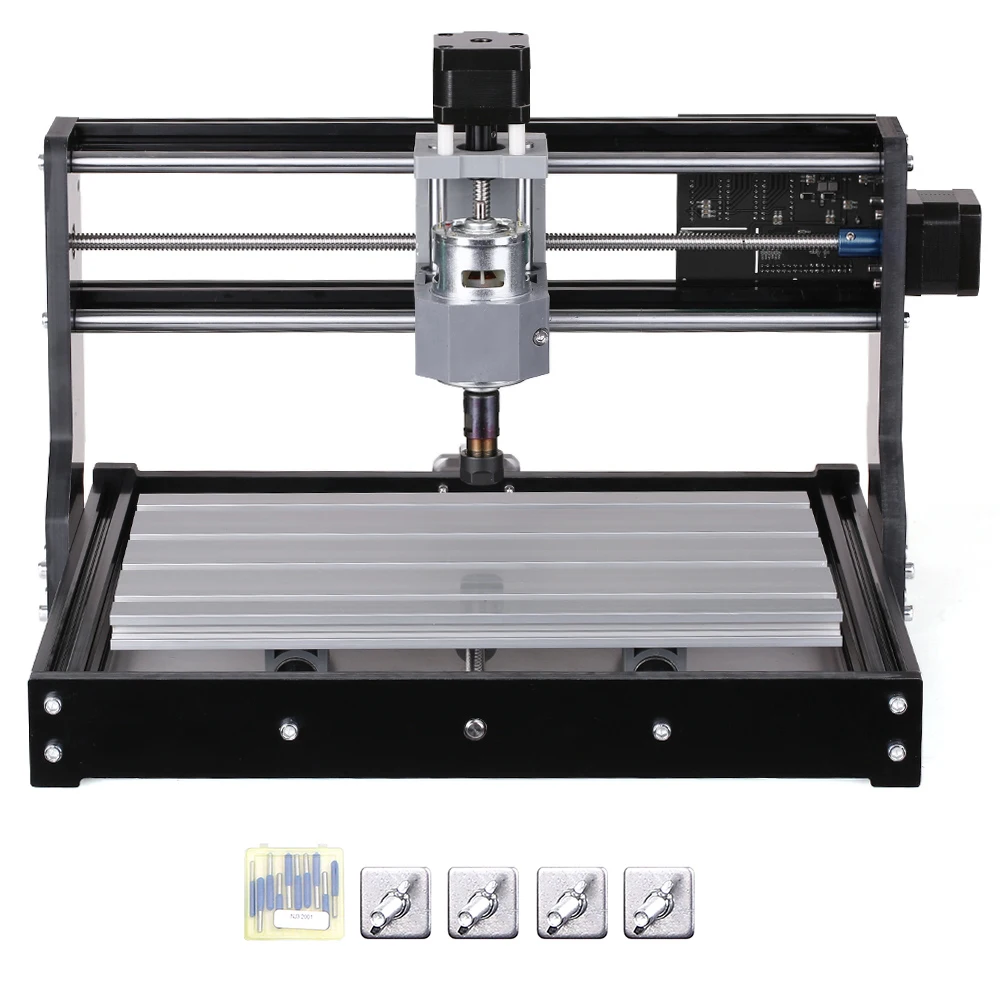 Набор фрезерных станков с ЧПУ CNC3018 2 в 1 для самостоятельной сборки миниатюрный