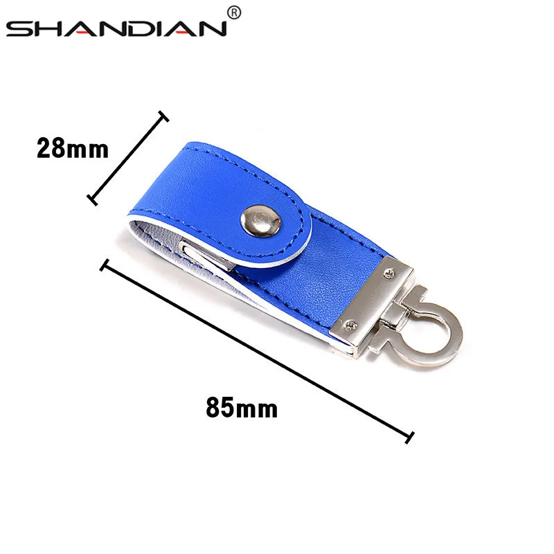Брелок для ключей SHANDIAN металлический кожаный брелок usb флеш накопитель 64 ГБ 32 16 4