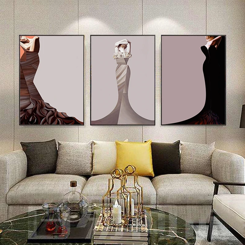 Black White Wall Art Abstract Canvas Painting Beauty And The Beast Nordic  Posters And Prints Home Decor Pictures For Living Room - Painting &  Calligraphy - AliExpress