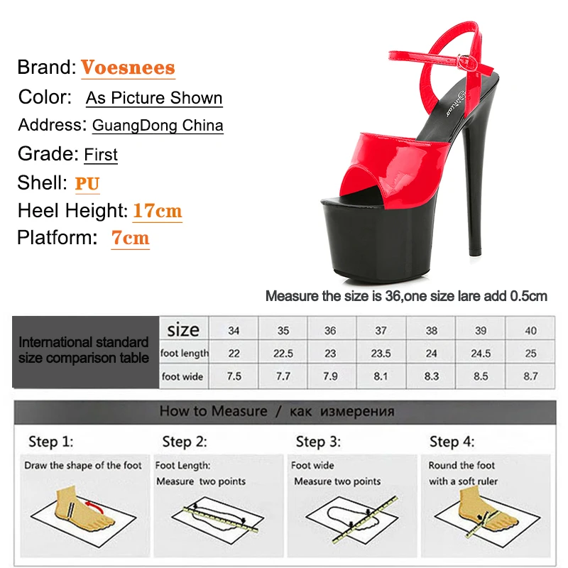 Platform High Heels Sandals Mixed Color Shoes Stripper Heels Women Sandals Sexy Shoes Party Club Sandals 17 CM Platform High-heeled Wedding Pole Dance
