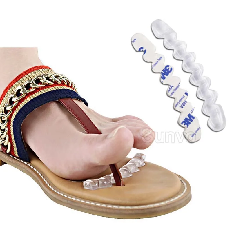 Non-Slip Silicone Stickers Pads for Women High Heels Flip Flop Sandals Stop Slip Insoles for Shoes Gel Forefoot Inserts Foot Pad