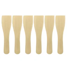 6 шт. деревянная лопатка антипригарная термостойкая маленькая прочная кухонная посуда кухонная Лопатка деревянная лопатка для домашнего ресторана