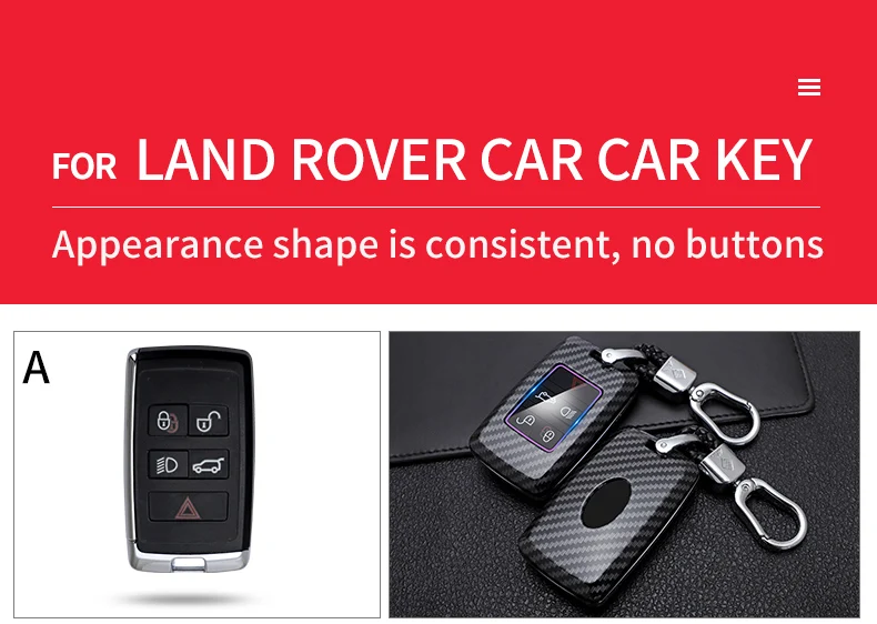 Carbon Fiber Car Smart Key Cover Case Fob For Land Rover Range Rover Sport A9 Discovery 2 3 4 Sport For Jaguar XF A8 A9 X8 XE XF - H53124c49ee7d4904916dfe01ec9599eeL