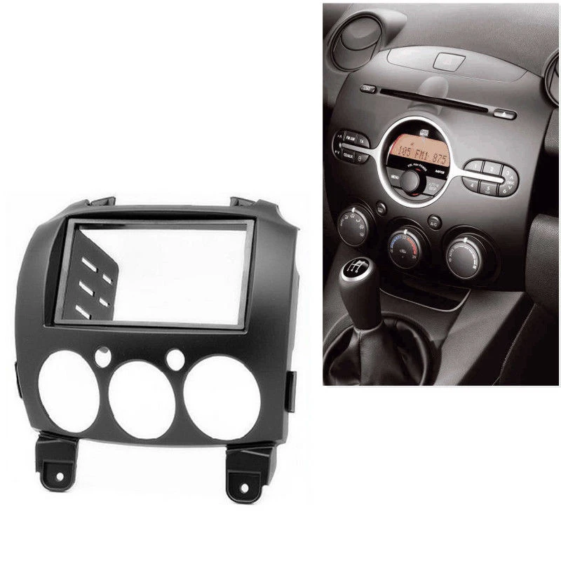 Mazda 2/Demio 2007-2014  ABS öƽ  г 2-Din ڵ ׷  Fascia г ŰƮ ü ڵ ׼