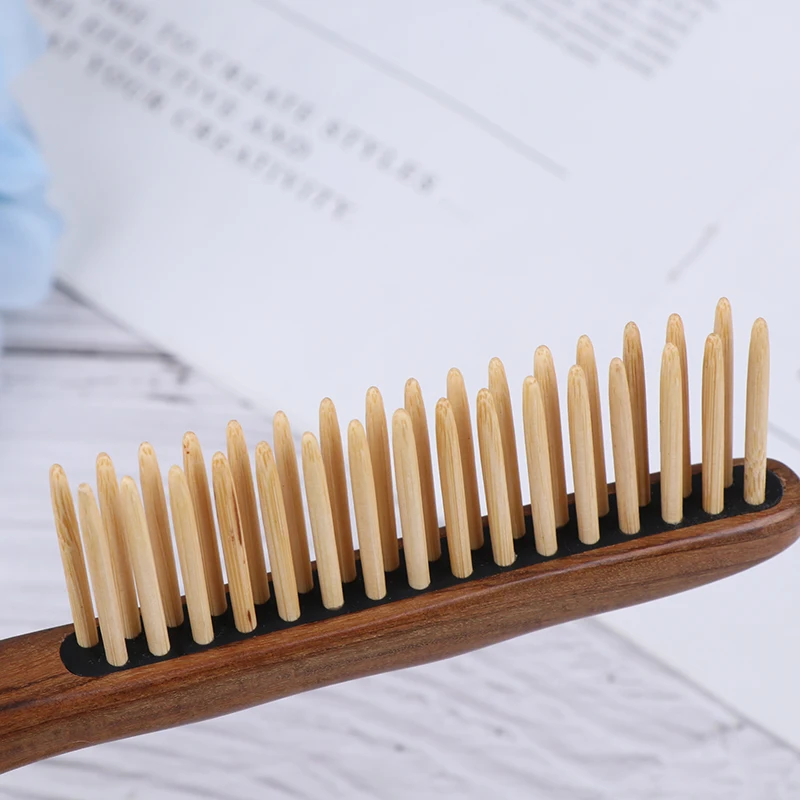 Professional Salon Teasing Back Hair Brushes Wood Slim Line Comb Hairbrush Extension Hairdressing Styling Tools DIY Kit 1 PCS