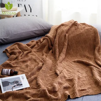 

Newest 120x180cm Knitted Blanket Bed Banket Cotton Soft Blanket on the bed Sofa Cover Blanket Throw Blanket for Bed Sofa Bedding