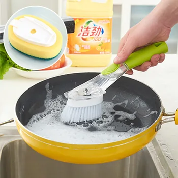 

Kitchen add liquid artifact wash pot brush dishwashing brush kitchen artifact clean brush pot brush