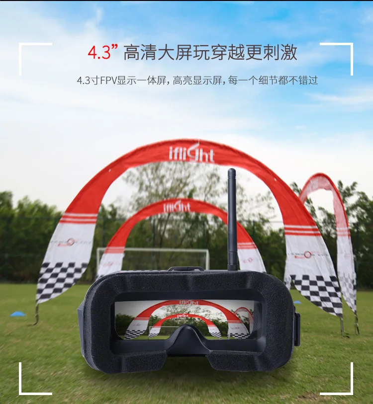 IFLIGHT крыло FPV через машину очки beginner's entral очки 5,8G передача изображения прибытие экрана