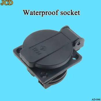 

Waterproof IP54 250v 16A Germany PDU UPS eu power desktop outlet connector Embedded electrical Panel Receptacle AC socket plug