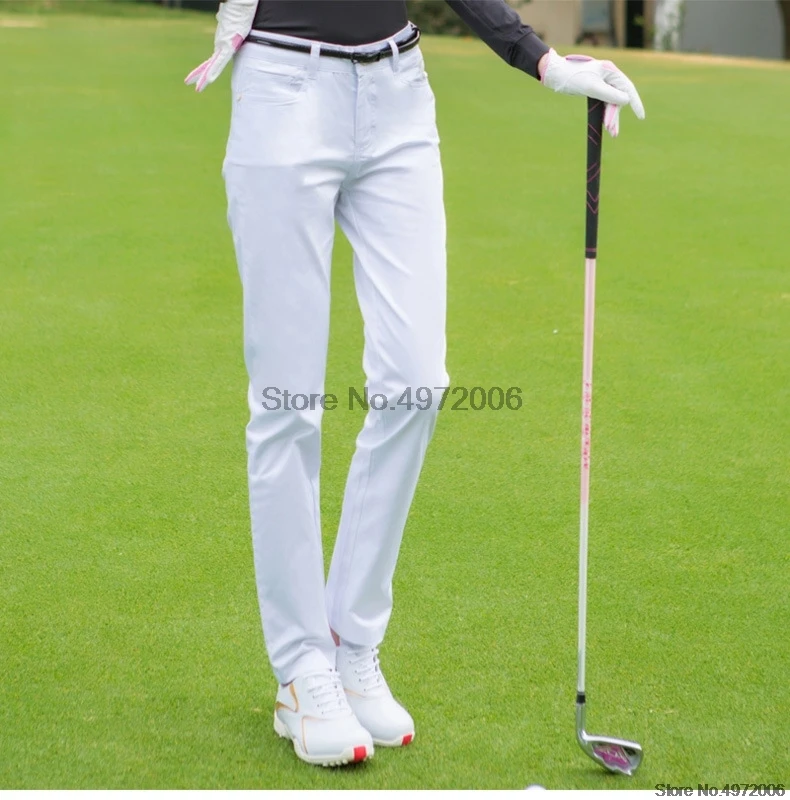 Летние женские дышащие штаны для гольфа, быстросохнущие длинные брюки, легкие тонкие штаны для активного отдыха, спортивная одежда для гольфа D0674
