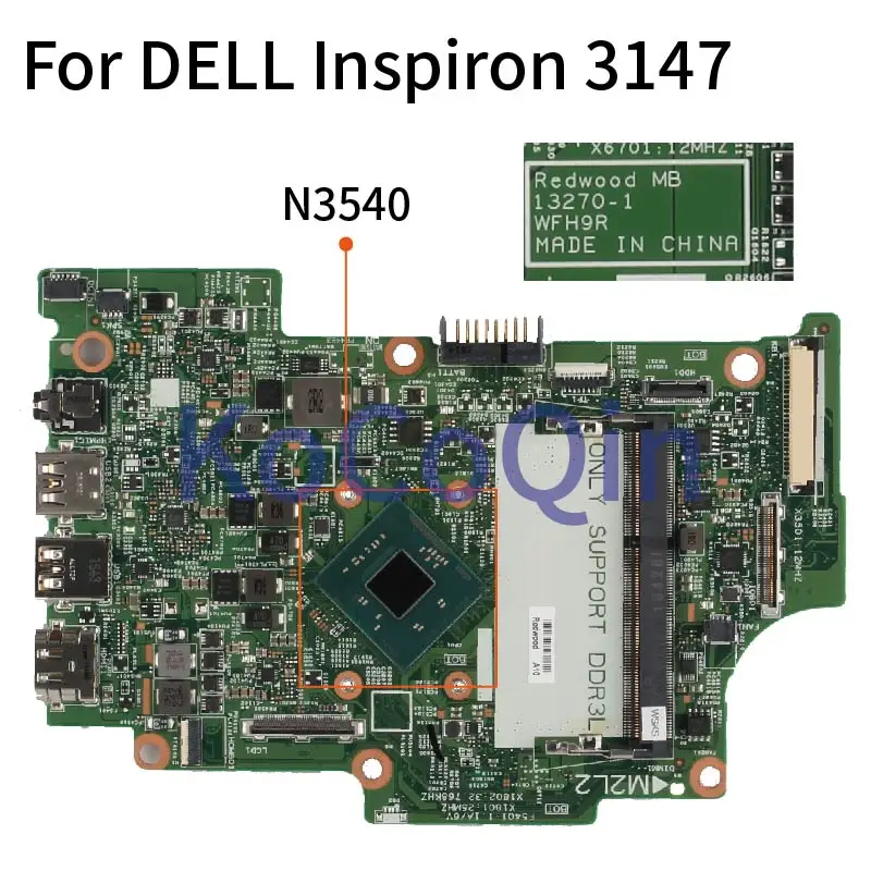 For DELL Inspiron 11 3000 3147 Core N3540 SR1YW Notebook Mainboard CN-0KW8RD 0KW8RD 13270-1 Laptop Motherboard DDR3 | Компьютеры и