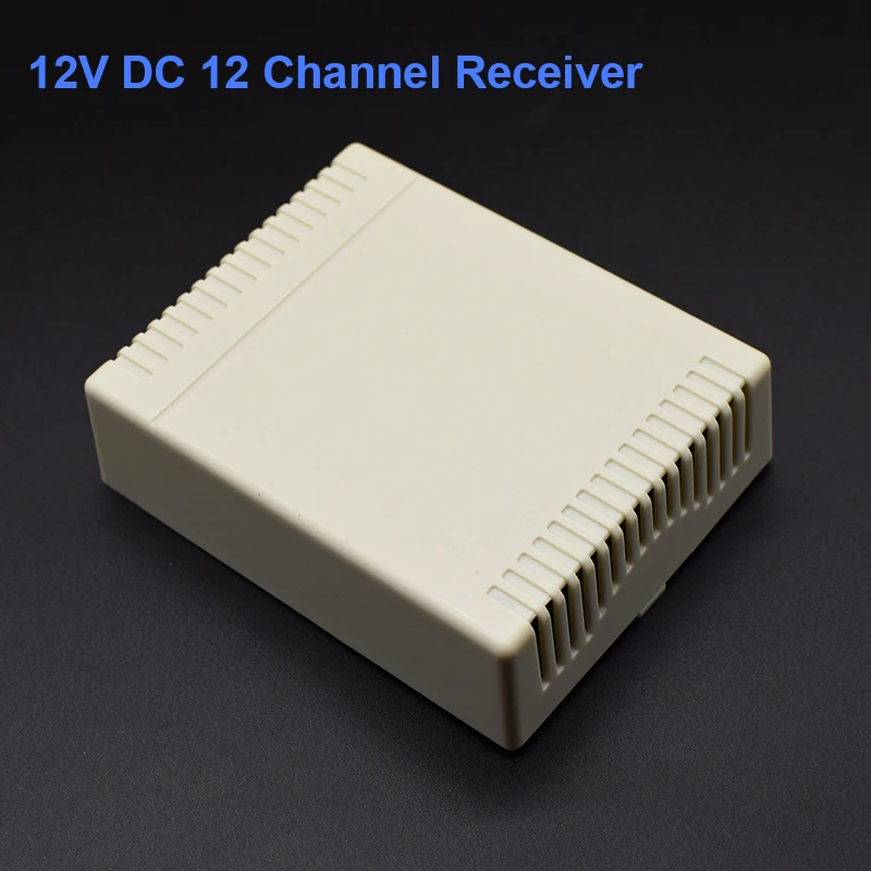 433 МГц беспроводной пульт дистанционного управления RF передатчик 12 кнопок 12 в DC 12 каналов РЕЛЕ RF переключатель пульт дистанционного