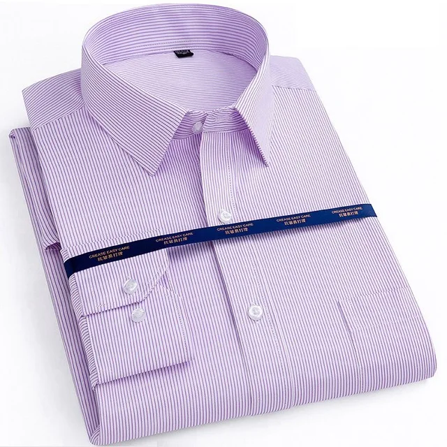 Свободная формальная рубашка мужская с длинным рукавом большого размера 7XL 8XL 9XL 10XL хлопковая рубашка деловая офисная Мужская Повседневная рубашка рубашки черный 140 кг - Цвет: PINK