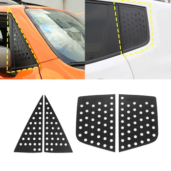 

Front Rear Window Triangle Glass Panel Trim Cover Decorative Stickers for Jeep Renegade 2016+ Car External Accessories Black