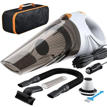 

White Car Vacuum Cleaner Wired Hand Vacuum Cleaner High Power Vacuum Cleaner