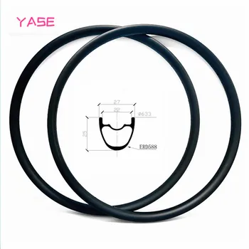 

Mountain bike wheel 29er carbon mtb disc rim XC 27x25mm tubeless hookless bicycle wheel carbon disc mtb rims ERD 588mm UD 3K 12K