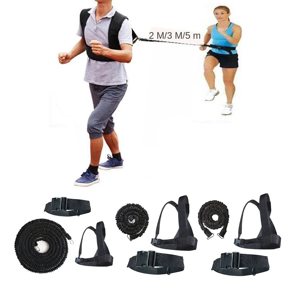 3-Pcs Weight Sled Harness Kits Resistance Pulling Strap for Running Sprinting Football Power Speed Agility Training