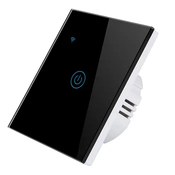 

EU Standard Black Smart Switch WiFi RF433 Smart Wall Switch Smart Life Tuya Remote Control Work with Alexa and Google Assistant