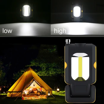 

COB LED Magnetic Work Light Outdoor Indoor Camping Home Battery Power Torch Lamp
