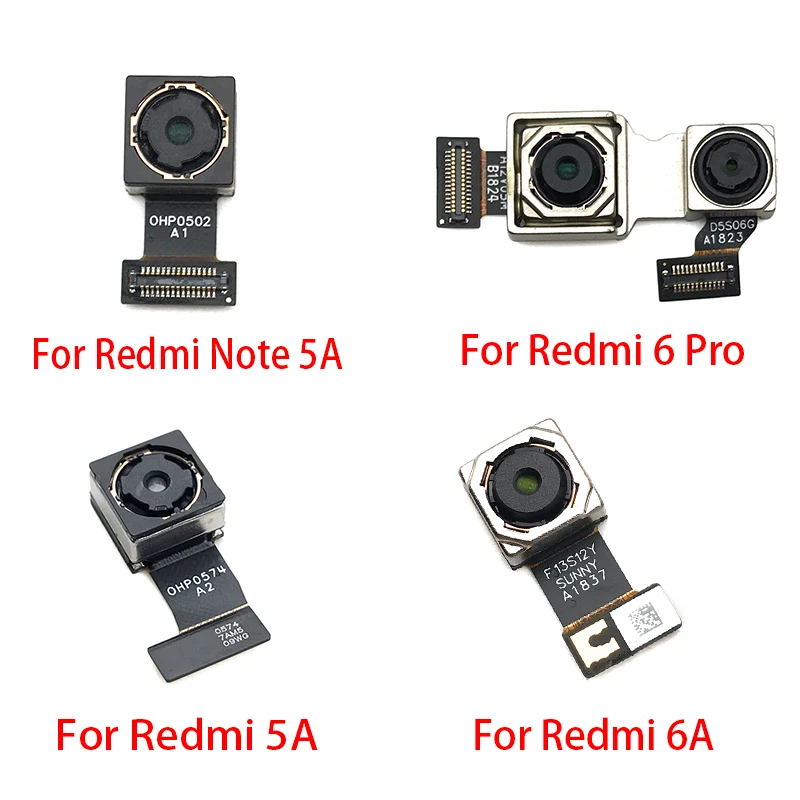 Задний основной передний задний Шлейф камеры для Xiaomi Redmi 5 Plus 4X 5A 6A K20 6 Note 7 6 Pro S2 замена