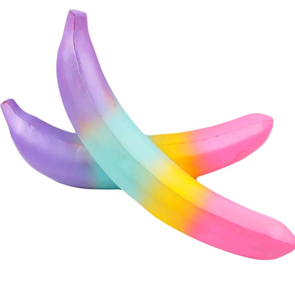 Прекрасный красочный Банан мягкий медленно поднимающийся сжимается снять стресс дети взрослые игрушки