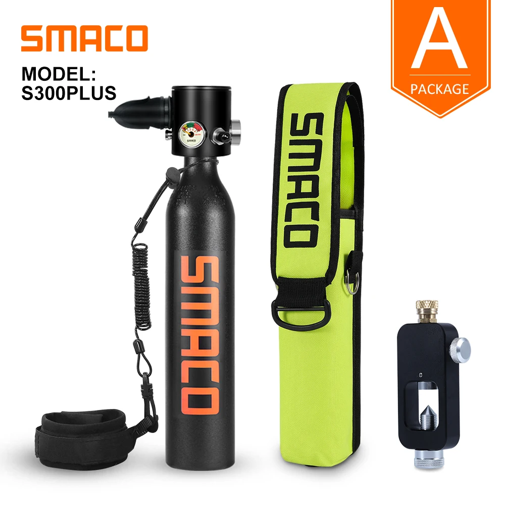 SMACO S300Plus мини цилиндрическое оборудование для подводного плавания под