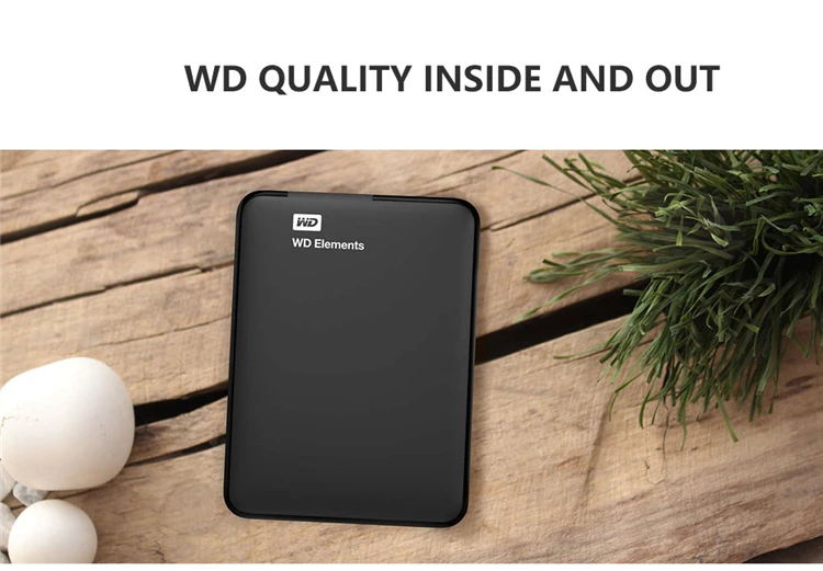 Жесткий диск Western Digital WD элементы 2," Портативный внешний жесткий диск 1/2/4 ТБ Ёмкость жёсткого диска SATA хранения USB3.0 жесткий диск для ПК