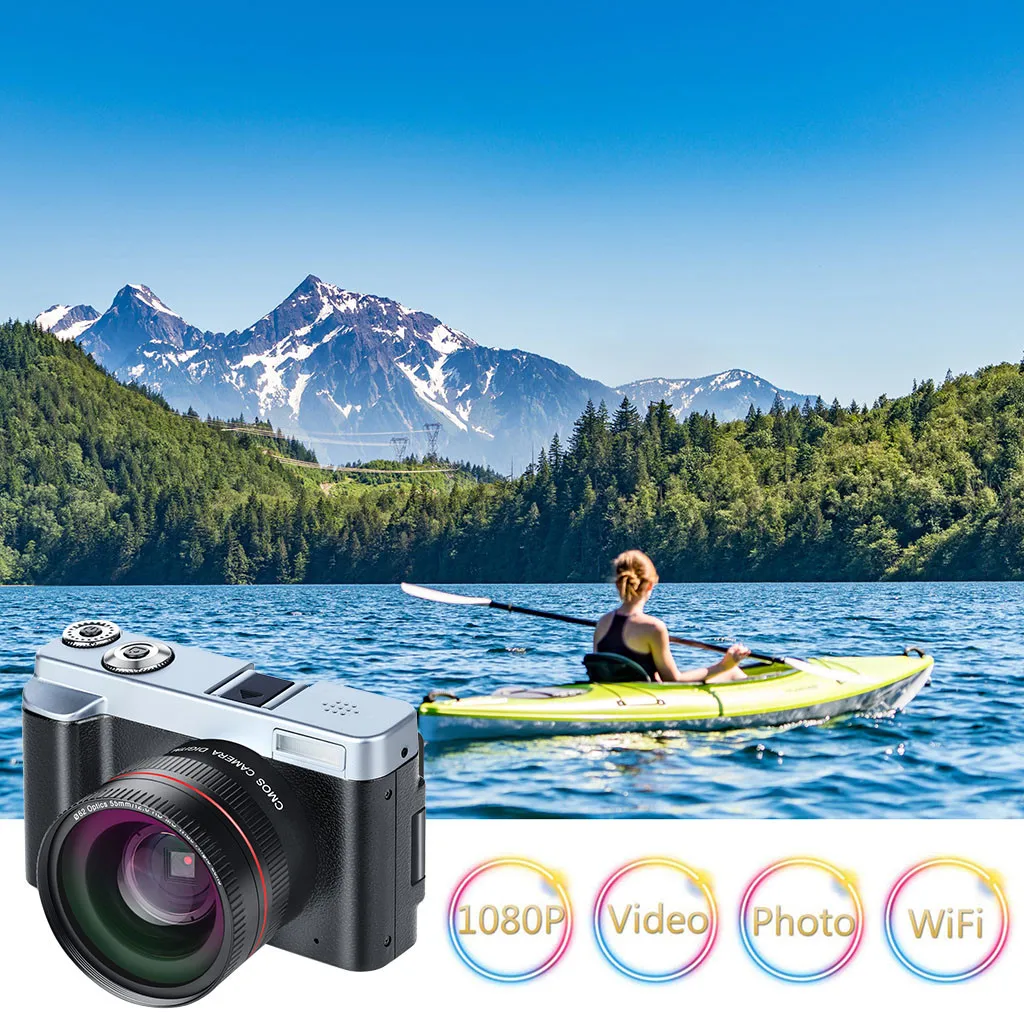 Для Носимых устройств P12 Цифровая камера + телеобъектив видеокамера Full HD WiFi