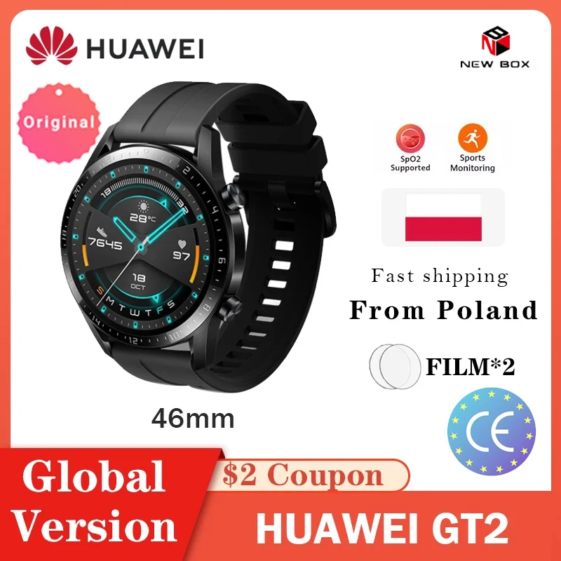 Зарядное устройство для часов HUAWEI Watch GT2/GT2e глобальная версия 46 мм GPS Bluetooth (голубой