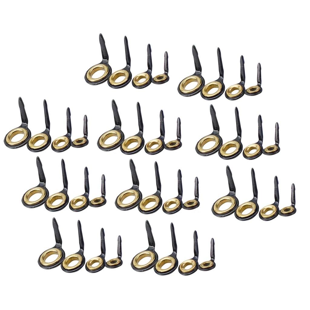 40 Pcs Single Leg Fishing Rod Ring Eye Guide for Spinning Casting Fly rod