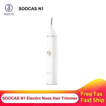 

SOOCAS N1 Nose Hair Trimmer Electric Eyebrow Ear Hair Shaver for Xiaomi Razor men Portable Clipper Removal Safe Blade Washable