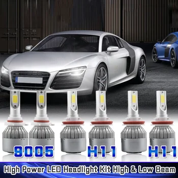 

All-in-one Headlight Bulbs Fog Lights Bulbs 441000LM 9005+H11+H11 2940W Headlights + Fog Light