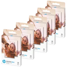 20 листов/коробка фотобумага Zink для фотопринтеров hp Sprocket Plus 5,8*8,7 см(x 3,4 дюйма) портативная печать фотографий