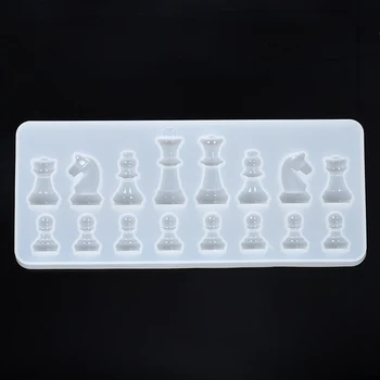

1pc International Chess Shape Silicone Mould 3D UV Epoxy Resin Handmade Chess Mold DIY Jewelry Making Tools Mould Findings