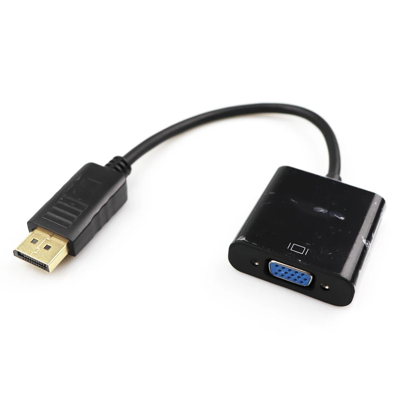 Переходник DP в VGA преобразователь DisplayPort кабели адаптер штырь гнездо 1080P для