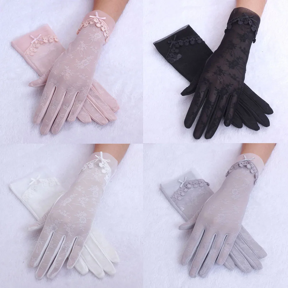 Женские кружевные перчатки, летние перчатки с защитой от ультрафиолетовых лучей luvas, перчатки guantes eldiven handschoenen 40FE19