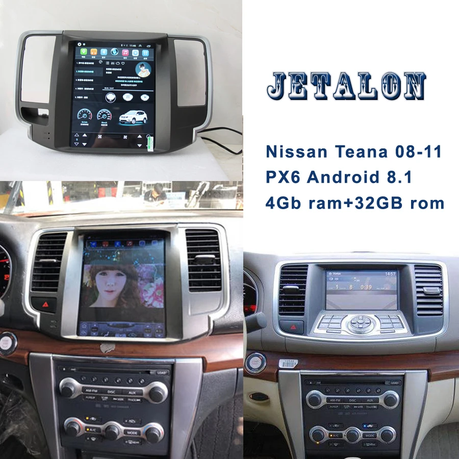 10," экран Tesla навигация для Nissan Teana 2008-2011 PX6 Android 8,1 автомагнитола gps bluetooth Мультимедиа carplay головное устройство