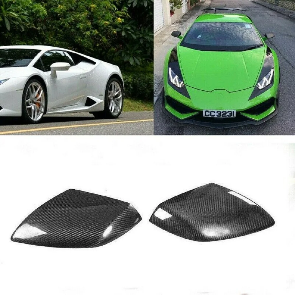 

Car Rearview Wing Mirror Shell Parts Carbon Fiber Side Mirror Cover Fit For Lamborghini Huracan LP610