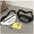Fanny Pack for Women Letter Waist Bag Hip-hop Men Chest Bag Travel Sling Pocket Female 3-Zipper Waist Packs for Walking Running