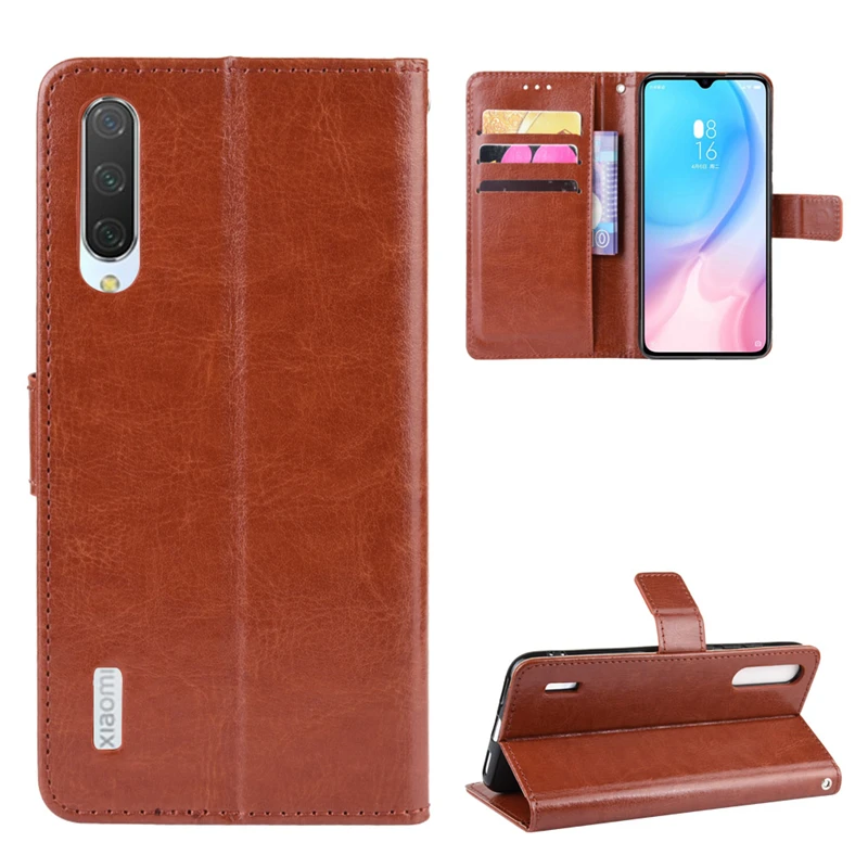 

For Xiaomi MiCC9e Case Vintage Leather Magnetic Wallet Book Flip Case on for xiomi Mi CC9e A3 Case Cover Phone Bag
