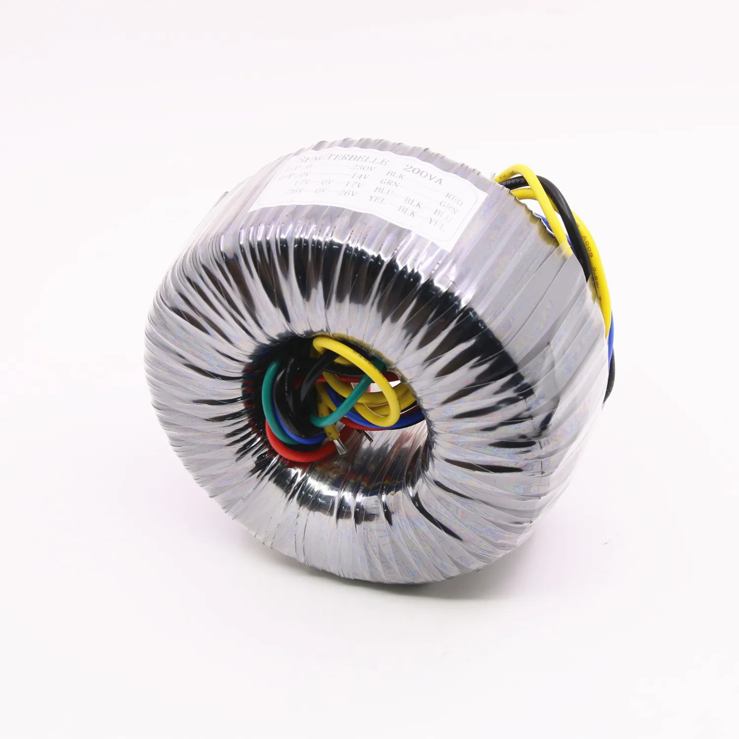 200W pure copper toroidal transformer dual 26V dual 17V single 14V audio power supply transformer 2