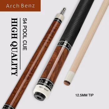 

Arch Benz S4 Billiards Pool Cue 12.5mm American Tiger Red Thread Tip Kit Maple Shaft Stick American10 Teeth Joint Handmade Cue