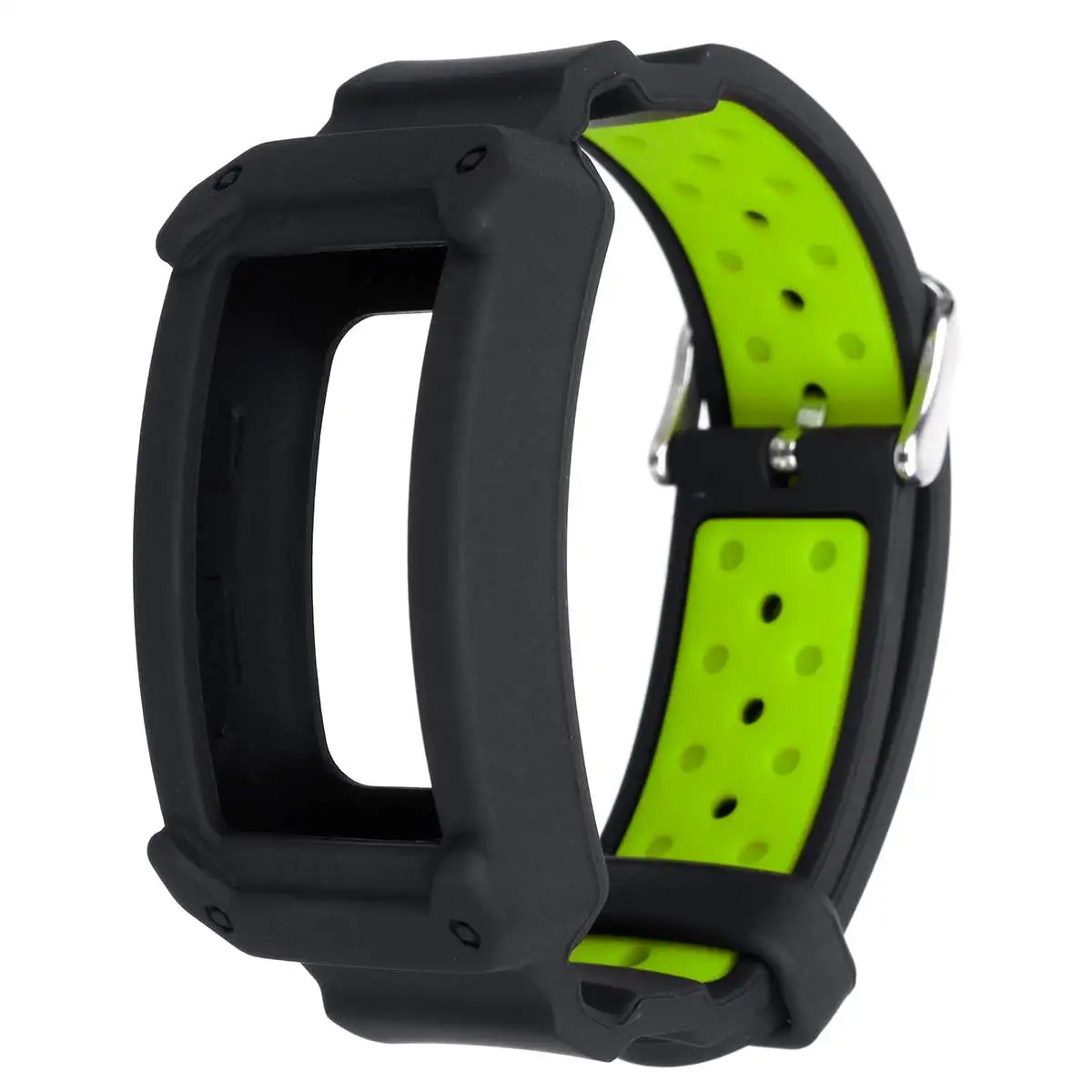 Black and Green Регулируемые умные наручные часы ремешки для часов ремень Защитная рамка ремешок для samsung gear Fit2/gear Fit 2 Pro Sport - Цвет: Black and Green