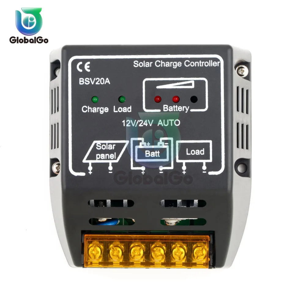 

20A DC 12V 24V Auto Solar Charge Controller Regulator Solar Panel Cell Battery Charge Charging Controller