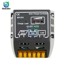 20A DC 12V 24V Auto Solar Charge Controller Regulator Solar Panel Cell Battery Charge Charging Controller solar battery charger controller ep series mt50 remote meter and bluetooth function ls2024b 20a 12v 24v battery charging