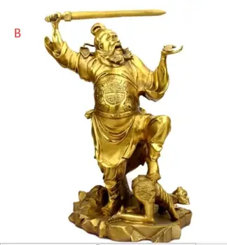 

brass carved folk fengshui exorcise evil spirits Ghost Hunter Zhong Kui